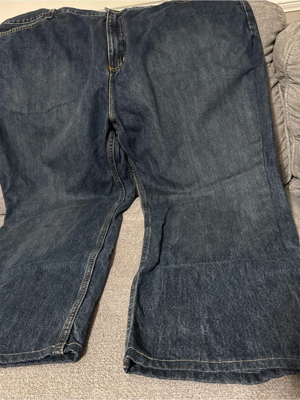 HARLEY DAVIDSON DARK DENIM JEANS 46X30 EUC
